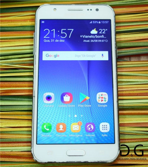 Smartphone Samsung J5 Duos 16Gb Branco (Seminovo)