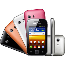 Samsung Galaxy Y Desbloqueado S5360 Pack Collor Metallic Gray - 3G WiFi Android Tela 3" Câmera 2.0MP Cartão de 2GB