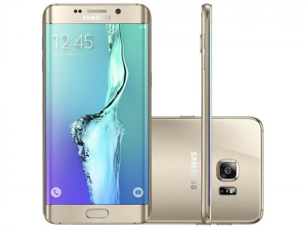 Smartphone Samsung S6 Edge+ 32GB Dourado 4G - Câm. 16MP + Selfie 5MP Tela 5.7” Quad HD Octa Core