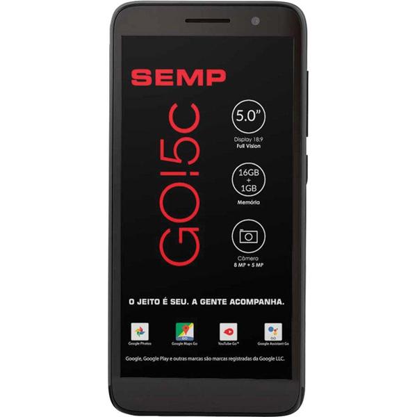 Smartphone SEMP Desbloqueado Go 5C Preto - Tcl