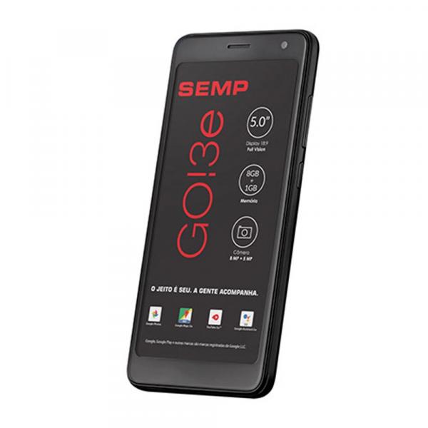 Smartphone SEMP GO 3E, Preto, SC7731E, Tela de 5", 8GB, 8MP - Semp Tcl