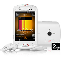 Smartphone Sony Live Walkman Desbloqueado Oi Branco - Android 2.3 Processador 1GHz Tela 3.2" Câmera 5MP 3G Wi-Fi Cartão de 2GB