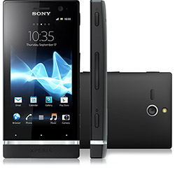 Smartphone Sony ST25A Xperia U Desbloqueado Oi - Preto - GSM Tela 3.5" Android 3G Wi-Fi GPS Câmera 5MP com Flash LED Filma em HD MP3 Player Bluetooth