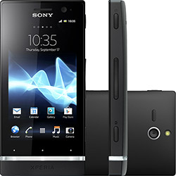 Smartphone Sony ST25Ai Xperia U Desbloqueado Oi - Preto - GSM, Tela Touch 3,5", Android 2.3, Processador Dual Core 1GHz, 3G, Wi-Fi, GPS, Câmera 5MP com Flash LED, Câmera Frontal VGA, Filma em HD, MP3 Player, Bluetooth, Memória Interna de 8GB