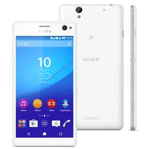 Smartphone Sony Xperia C4 Dual Branco com Tela 5.5", Dual Chip, Câmera 13MP, 4G, TV Digital, Android 5.0 e Processador Octa-Core 1.7GHz