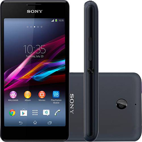 Tudo sobre 'Smartphone Sony Xperia E1 Dual Chip Desbloqueado Android 4.3 Tela 4" 3G Wi-Fi Câmera 3MP TV Digital - Preto'