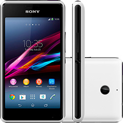 Smartphone Sony Xperia E1 Dual Chip Desbloqueado Vivo Android 4.3 Tela 4" 4GB Wi-Fi Câmera 3MP - Branco