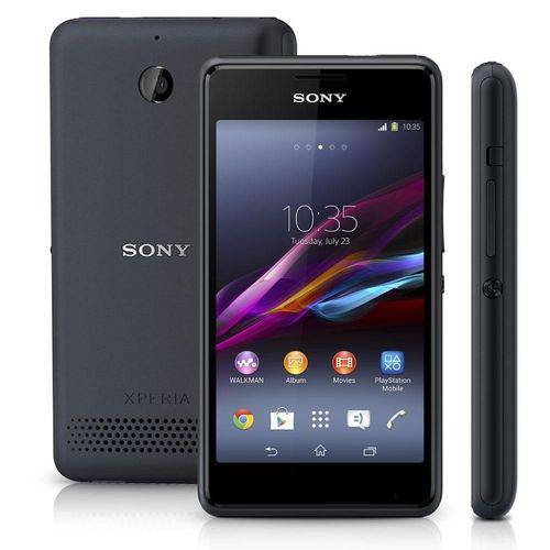 Tudo sobre 'Smartphone Sony Xperia E1 Preto D2004 4gb 3mp 3g Wifi Original'