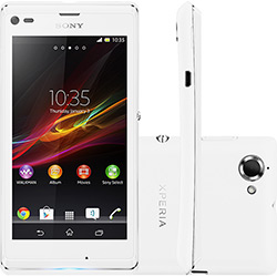 Smartphone Sony Xperia L Android 4.1 Tela 4.3" 8GB 3G Wi-Fi Câmera 8MP GPS - Branco