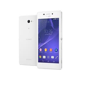 Smartphone Sony Xperia M2 Aqua Desbloqueado / Android 4.3 / 4G / Tela 4.8" / 8MP / 8GB / Branco