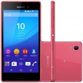 Smartphone Sony Xperia, M4 Aqua Dual E2363, Andorid 5.0 Lolipop 16Gb,Câmera 13Mp,Tela 5`` - Coral