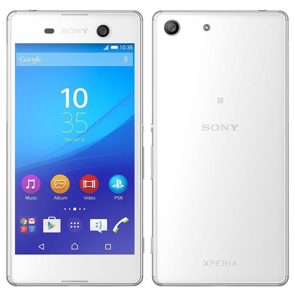 Smartphone Sony Xperia M5 Dual Branco, Android 5.0, Tela 5.0, Memoria 16GB, Camera 21.5MP - 4G - Sony