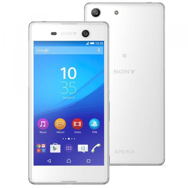 Smartphone Sony Xperia M5 Dual E5643 Branco com Tela 5", Dual Chip, Câmera 21,5MP, 4G, Android 5.0 e Processador Octa-core