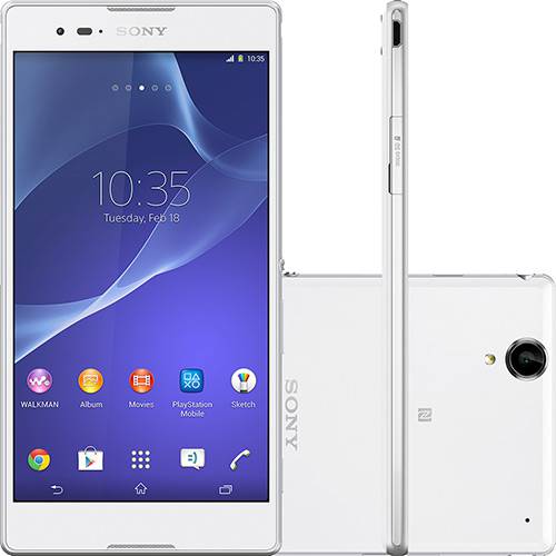 Smartphone Sony Xperia T2 Ultra Dual Chip Desbloqueado Android 4.3 Tela 6" 8GB 3G Wi-Fi Câmera 12.1MP GPS - Branco