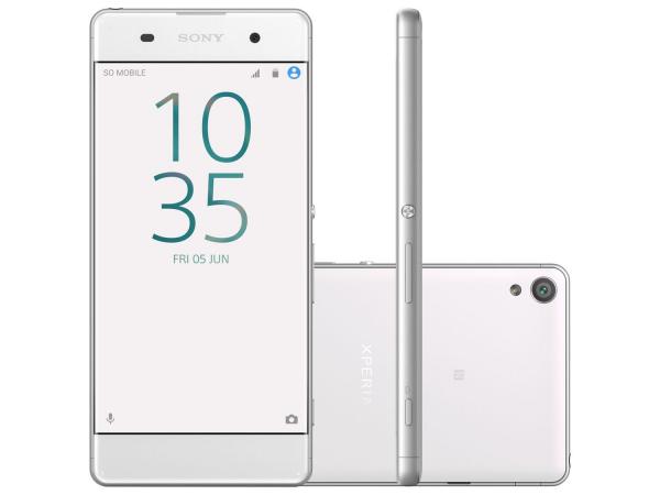 Smartphone Sony Xperia XA 16GB Branco Dual Chip 4G - Câm. 13MP + Selfie 8MP 5” Proc. Octa Core