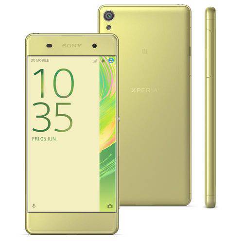 Tudo sobre 'Smartphone Sony Xperia XA F3116, 16GB, 5", 13MP, 4G, Android 6.0 - Dourado'