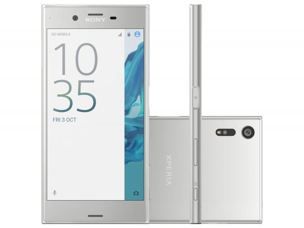Smartphone Sony Xperia XZ 32GB Prata 4G - Câm. 23MP + Selfie 13MP Tela 5.2” Proc. Quad Core