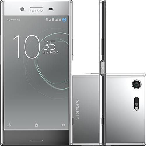 Smartphone Sony Xperia XZ Premium Single Chip Android N Tela 5.4" 64GB Câmera 19MP - Cromado
