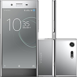 Smartphone Sony Xperia XZ Premium Single Chip Android N Tela 5.4" 64GB Câmera 19MP - Cromado