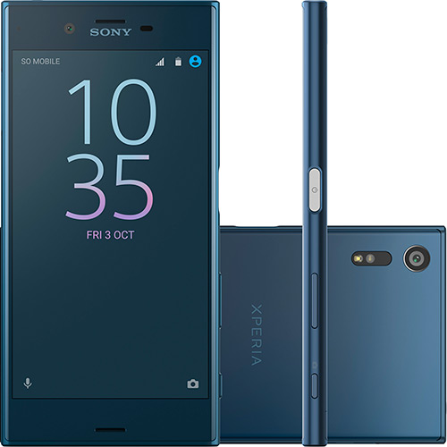 Smartphone Sony Xperia XZ Single Chip Android Tela 5.2" Quad Core 32GB Azul 4G Wi-Fi Câmera 23MP - Azul