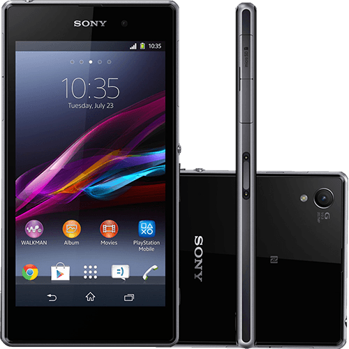 Smartphone Sony Xperia Z1 Desbloqueado Android 4.2 Tela 5" 16GB 4G Wi-Fi Câmera 20MP - Preto