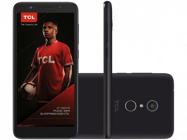 Smartphone TCL L9 16GB Preto 4G Quad Core - 1GB RAM Tela 5,34 Câm 13MP + Selfie 8MP Dual Chip