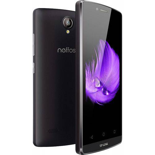 Smartphone Tp-Link Neffos C5 Quad Core Tela Android 5.1 16gb 8mp 4g Dual Chip Desbloqueado Preto