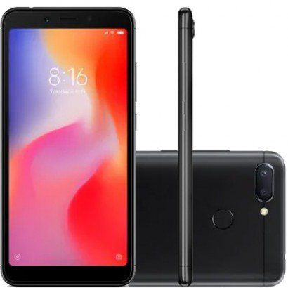 Smartphone Xiaomi Redmi 6 64GB 4GB Ram Versão Global Desbloqueado Preto