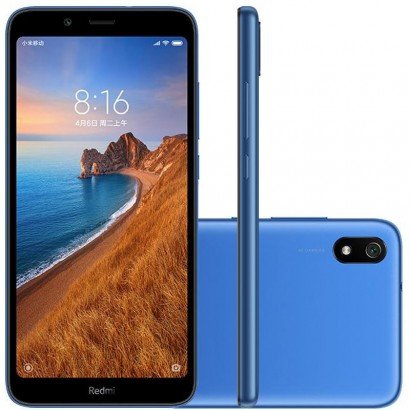 Smartphone Xiaomi Redmi 7A 32GB Versão Global Desbloqueado Azul