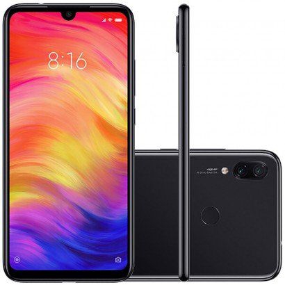 Celular Xiaomi Redmi Note 7 128GB - 4GB Preto