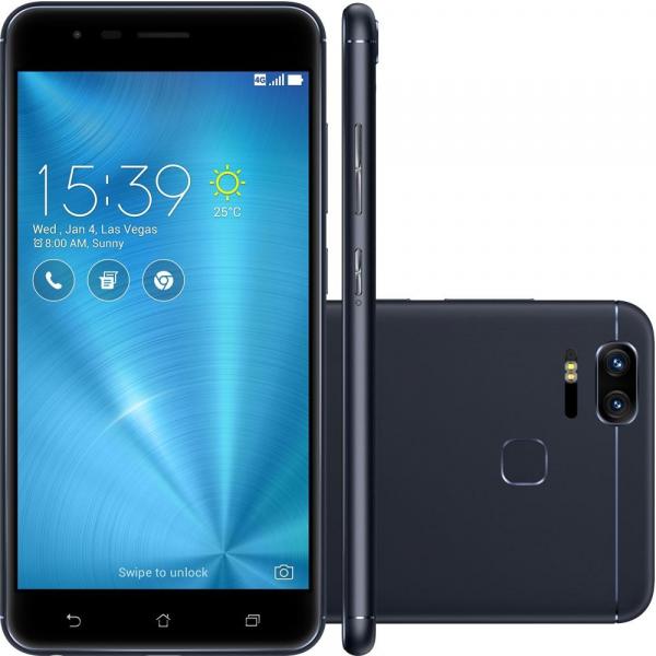 Smartphone Zenfone Asus 3 Zoom 32GB Tela 5.5 Qualcomm Snapdragon 4G Câmera 12MP- Preto - Asus Smartphone