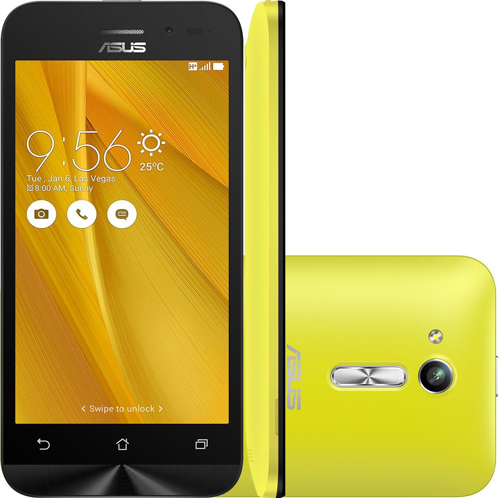 Smartphone Zenfone Go Dual Chip Android 5.1 Tela 4,5'' 8GB 3G Câmera 5MP- Amarelo