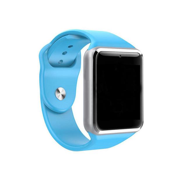 Smartwatch A1 Relógio Inteligente Bluetooth Gear Chip Android IOS Touch Faz e Atende Ligações SMS Pedômetro Câmera AZUL - a Smart