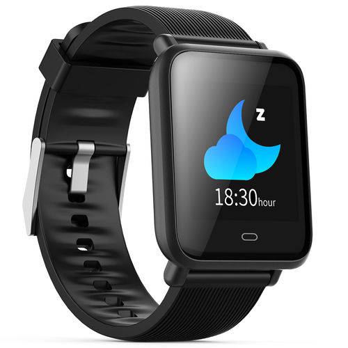 Smartwatch para Android / Ios com Funções de Pressão Arterial Monitor de Freqüência Cardíaca Q9 com Tela Colorida à Prova D 'Água