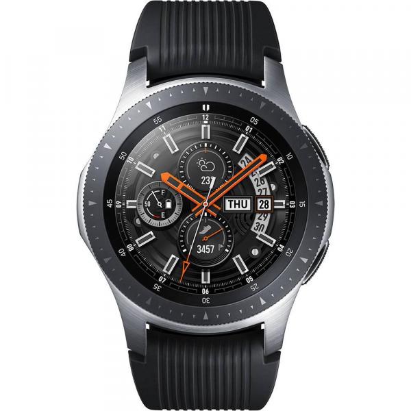 Smartwatch Samsung Galaxy Watch BT 46mm Pulseira de Silicone, Bluetooth 4.2 e 4GB SM-R800 Prata