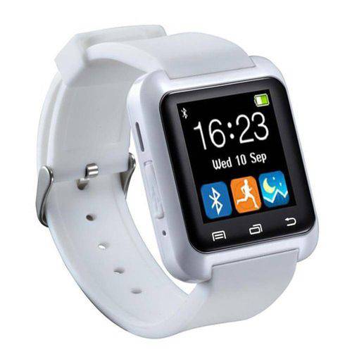 Tudo sobre 'Smartwatch U8 Branco Relógio Inteligente Bluetooth Android Iphone'