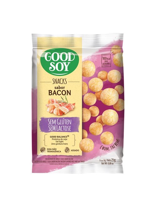 Snack de Soja Bacon Sem Glúten Good Soy 25g