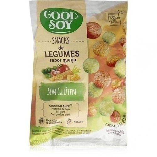Snack de Soja Legumes ao Queijo 25g Good Soy
