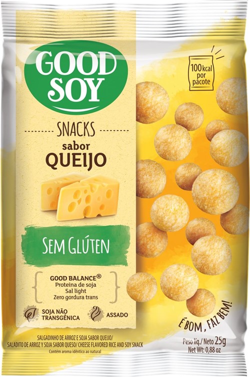 Snack de Soja Queijo 25g - Good Soy