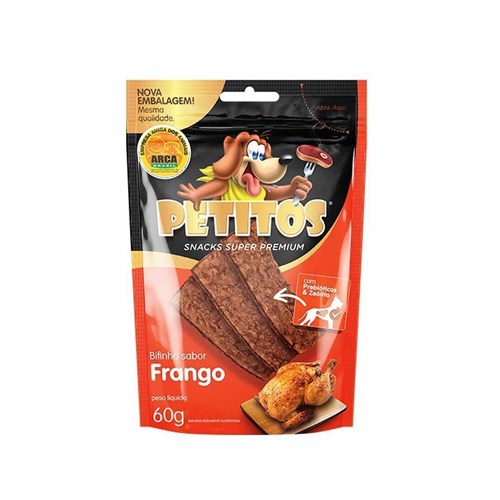 Snack Petitos Bifinho de Frango 60G