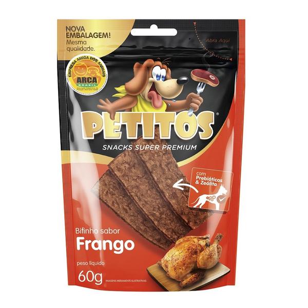 Snack Petitos para Cães Bifinho Sabor Frango