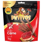 Snack Petitos Para Cães Sticks Sabor Carne - 1kg