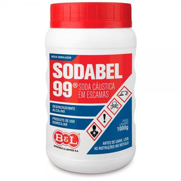 Soda Cáustica em Escamas 1kg Sodabel 99 - Buschle Lepper