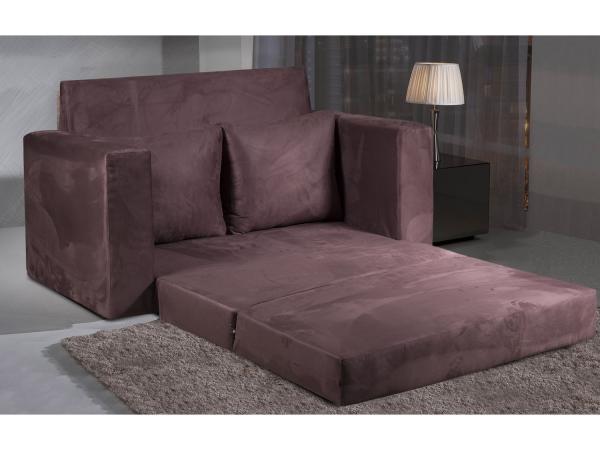 Sofá-Cama Casal 2 Lugares Suede Hellen - Master Magic