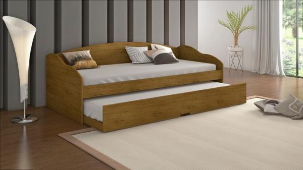 Sofa Cama Funny Iii - Carvalho Rustico - Conquista