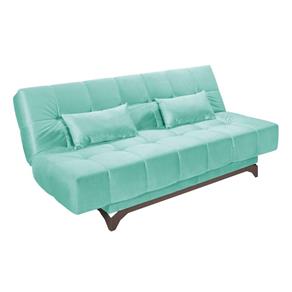 Sofá-Cama 3 Lugares Casal Espanha Suede - Azul Turquesa