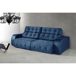 Sofá Comfortmais Dover Retrátil e Reclinável 1,90 CM Azul Marinho