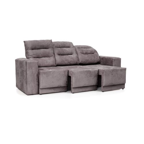 Sofa 3 Lugares Net Infinity Assento Retratil e Reclinavel Suede Avela 2,07M (L) - Netsofas