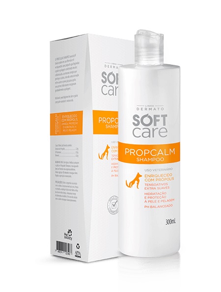 Tudo sobre 'Soft Care Propcalm Shampoo Pele Sensível e Ressecada - 300mL - Pet Socety'