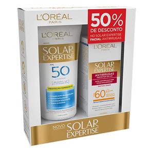 Solar Expertise Supreme Protect 4 FPS 50 + Solar Expertise Antirrugas FPS 60 L?Oréal Paris - Kit Kit